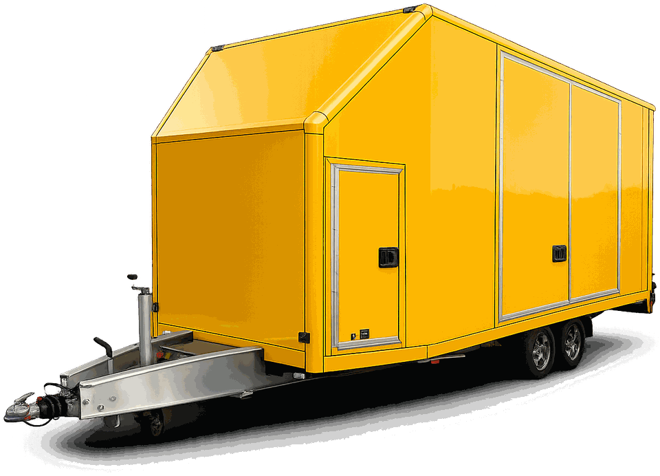 Geschlossener Transportanhänger von Lesum Logistik
