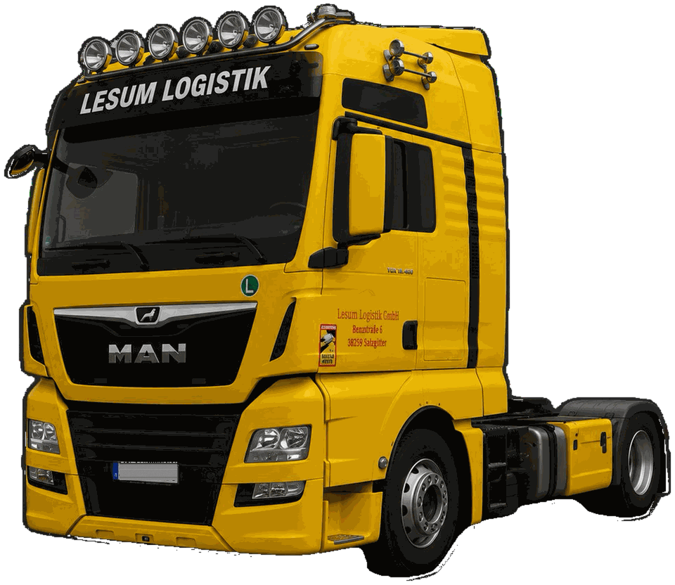 MAN TGX 18.460 mit auffälliger Lichtanlage von Lesum Logistik