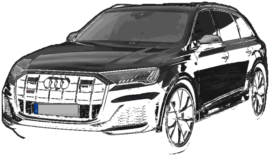 Begleitfahrzeug Audi Q7 von Lesum Logistik