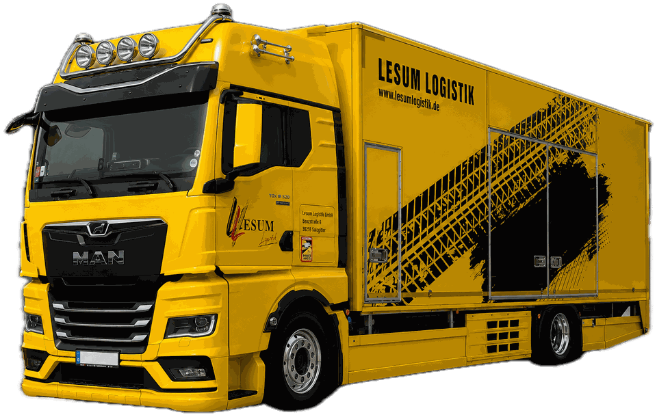 MAN TGX 18.520 mit geschlossenem Fahrzeugtransport-Aufbau von Lesum Logistik